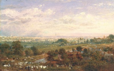 Londres depuis Islington Hill - Frederick Nash